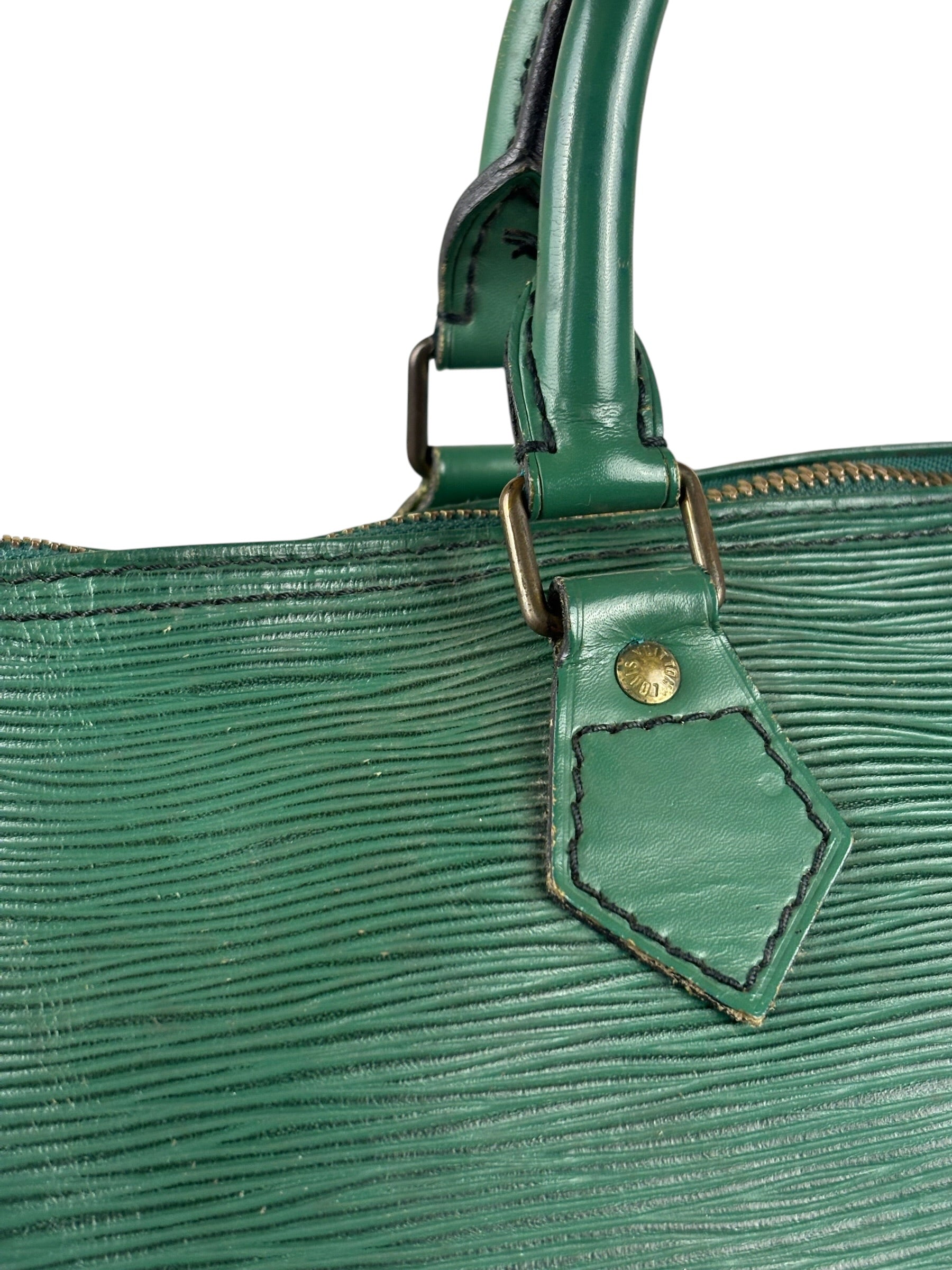 Louis Vuitton Vintage Green Epi Speedy 35