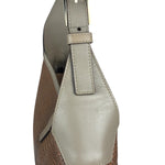 Salvatore Ferragamo Brown Lizard-Embossed Hobo Bag