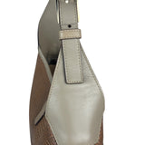 Salvatore Ferragamo Brown Lizard-Embossed Hobo Bag