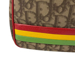 Christian Dior Vintage Monogram Rasta Trotter Messenger Bag