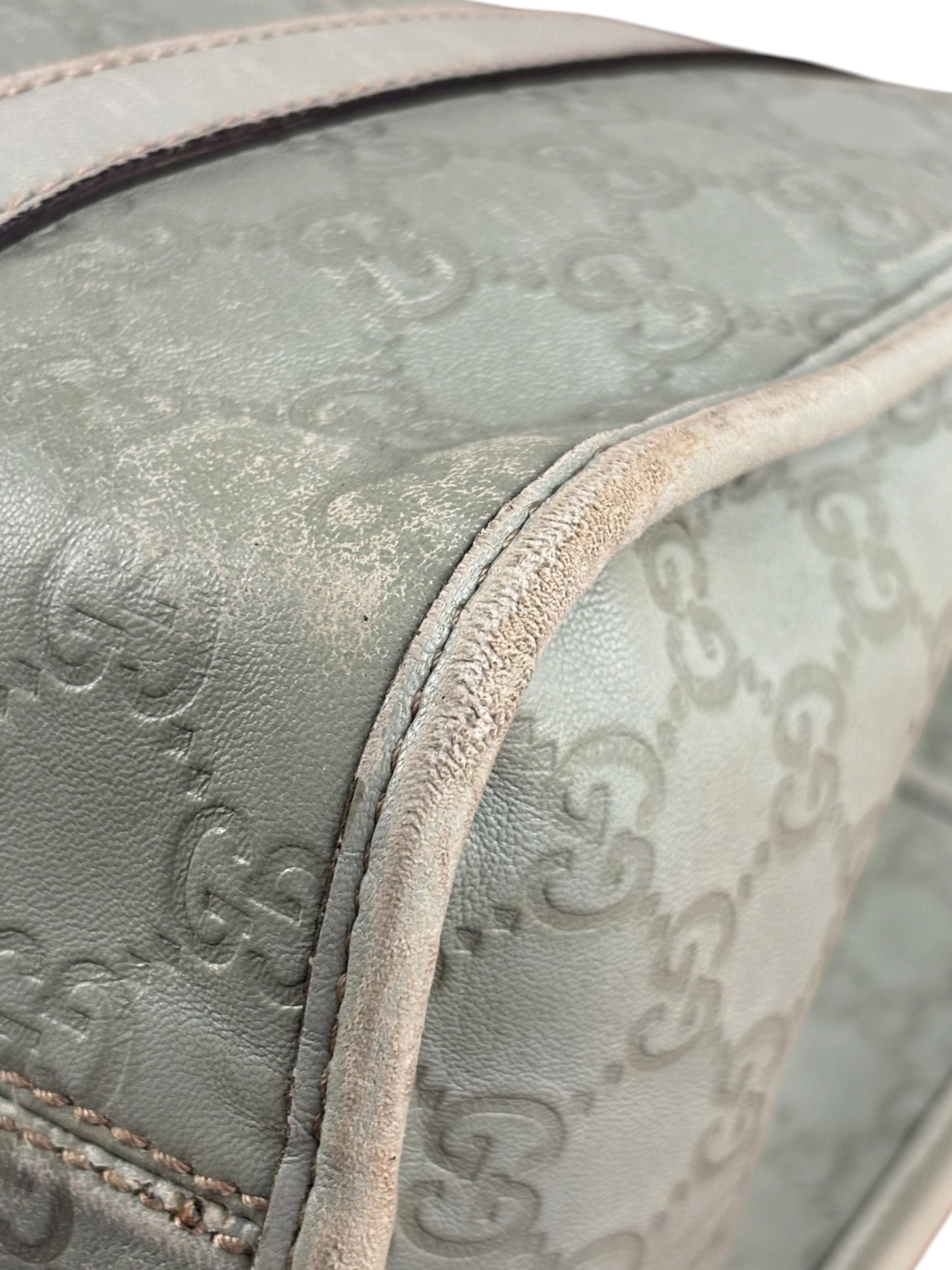 Gucci Green GG Monogram Guccissima Jackie Hobo Bag