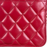 Chanel Dark Fuchsia Quilted Leather Flap Bag 2019