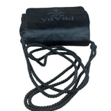 Prada Vintage Black Satin Mini Shoulder Bag