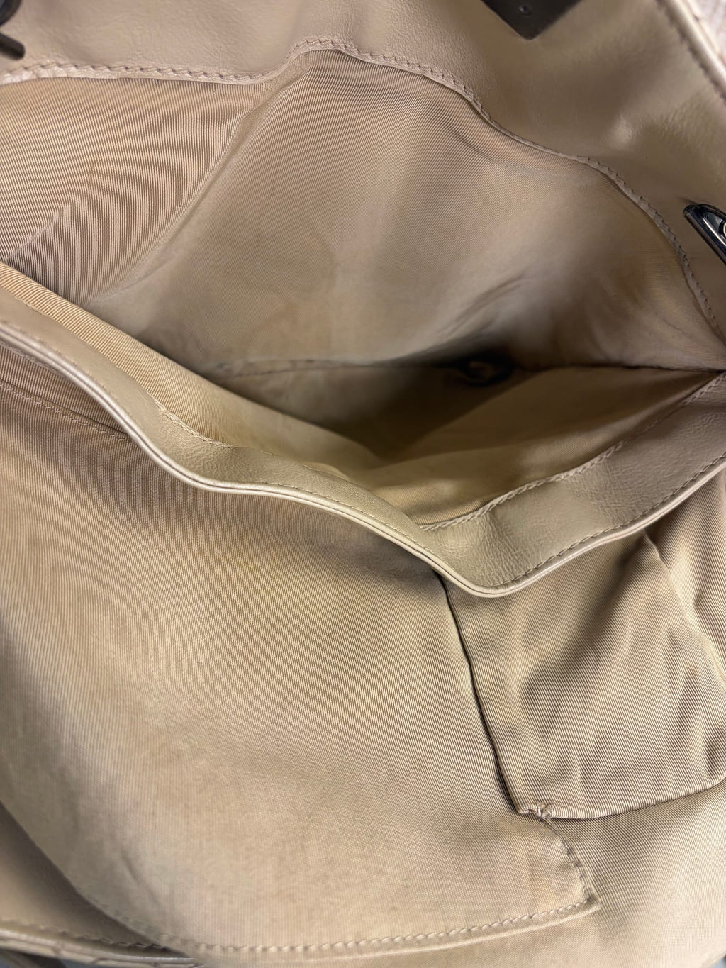 Chanel Beige Lambskin Boy Reverso Shopping Tote 2013