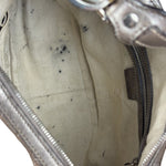 Gucci Vintage GG Metallic Leather Hobo Shoulder Bag