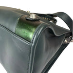 Balenciaga Green Calfskin Metallic Trim Giant 12 City Bag