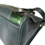 Balenciaga Green Calfskin Metallic Trim Giant 12 City Bag