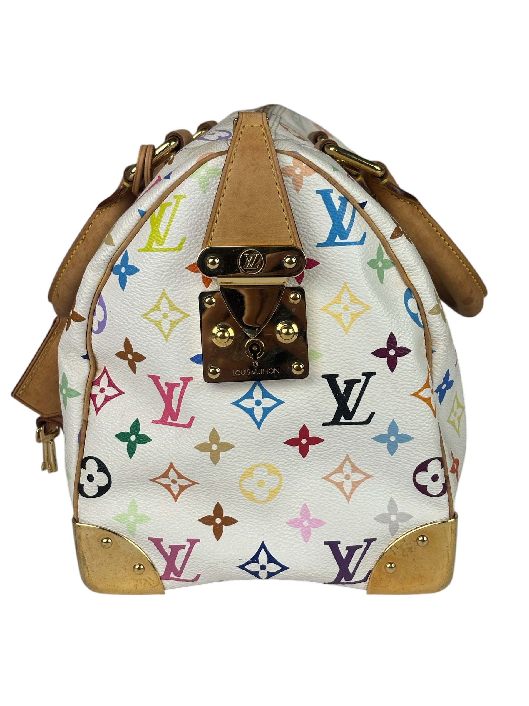 Louis Vuitton x Takashi Murakami White Monogram Speedy 30