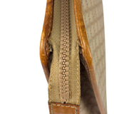 Celine Brown Leather Macadam Pouch