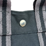 Hermes Black Fourre Tout Canvas Tote