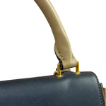 Celine Tri-Color Beige Leather/Suede Trapeze Medium Two-Way Bag