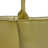 Bottega Veneta Muted Olive Intreccio Arco Woven Leather Tote