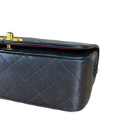 Chanel Black Quilted Single Flap Bag 1988