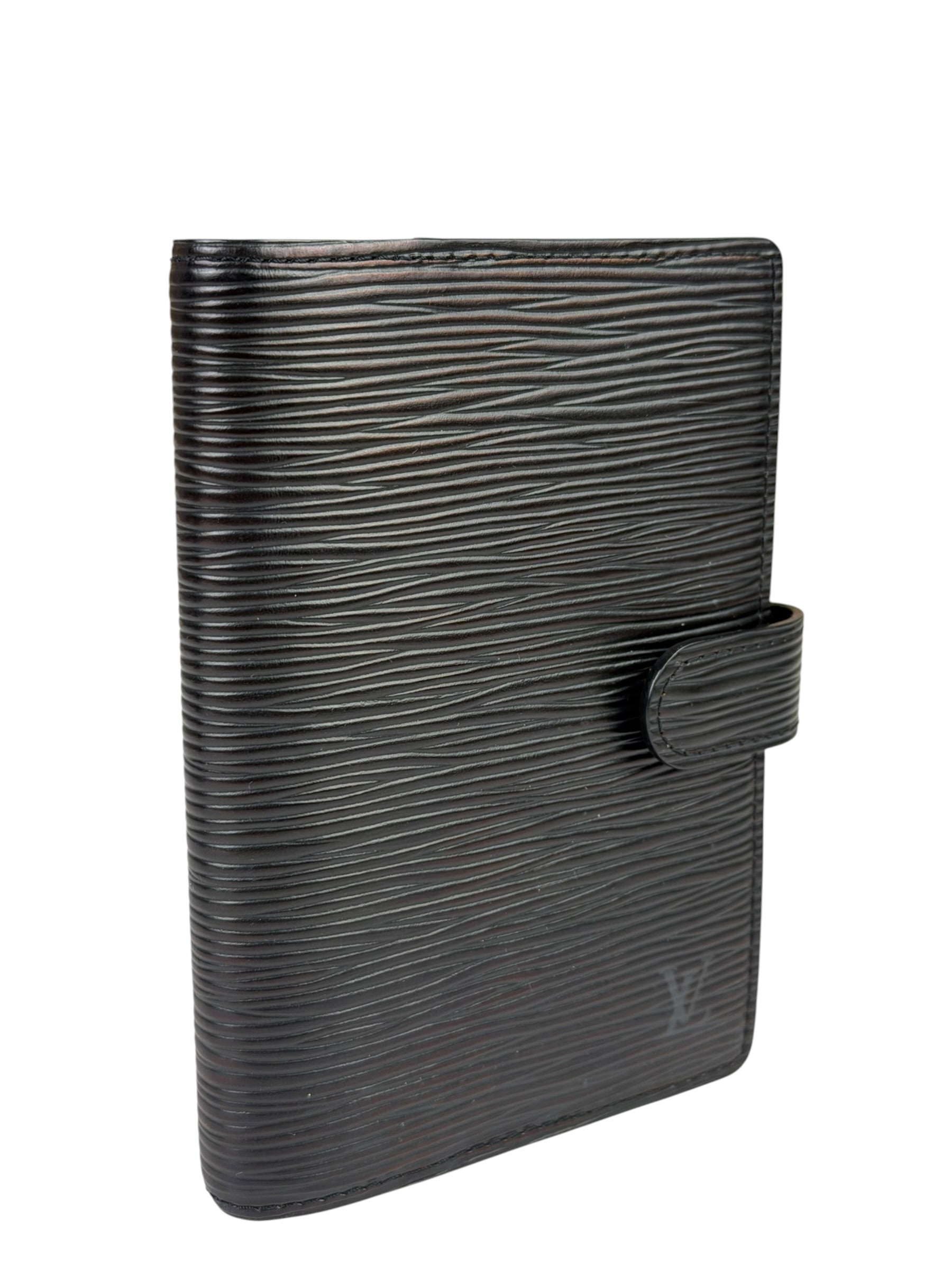 Louis Vuitton Black EPI Leather Agenda MM