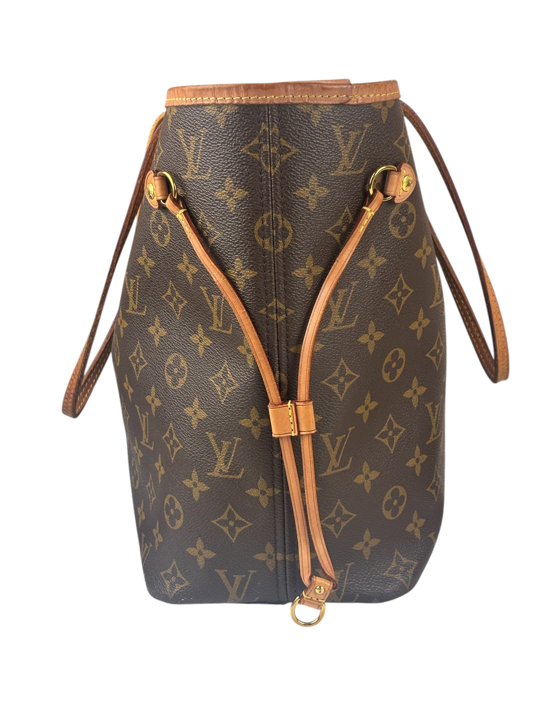 Louis Vuitton Monogram Neverful MM Pink Canvas-Lined Tote Bag