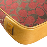 Coach Multicolor Leather Trim Signature Canvas Shoulder Bag