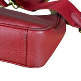 Prada Re-Edition Saffiano Leather Shoulder Bag Red