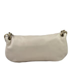 Chanel Cream Leather Cue Ball Foldover Shoulder Bag 2003