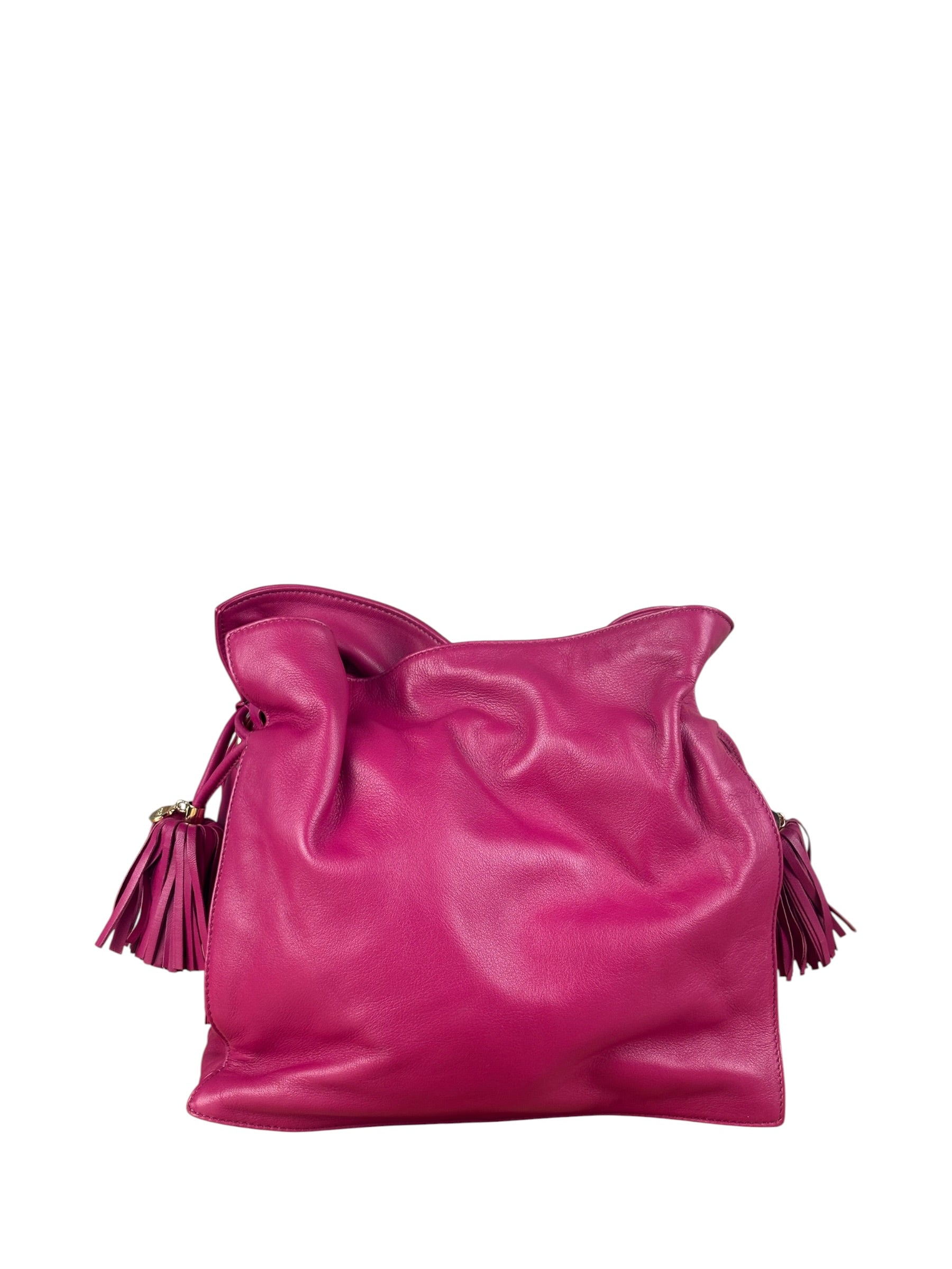 Loewe Pink Calfskin Flamenco Crossbody Bag