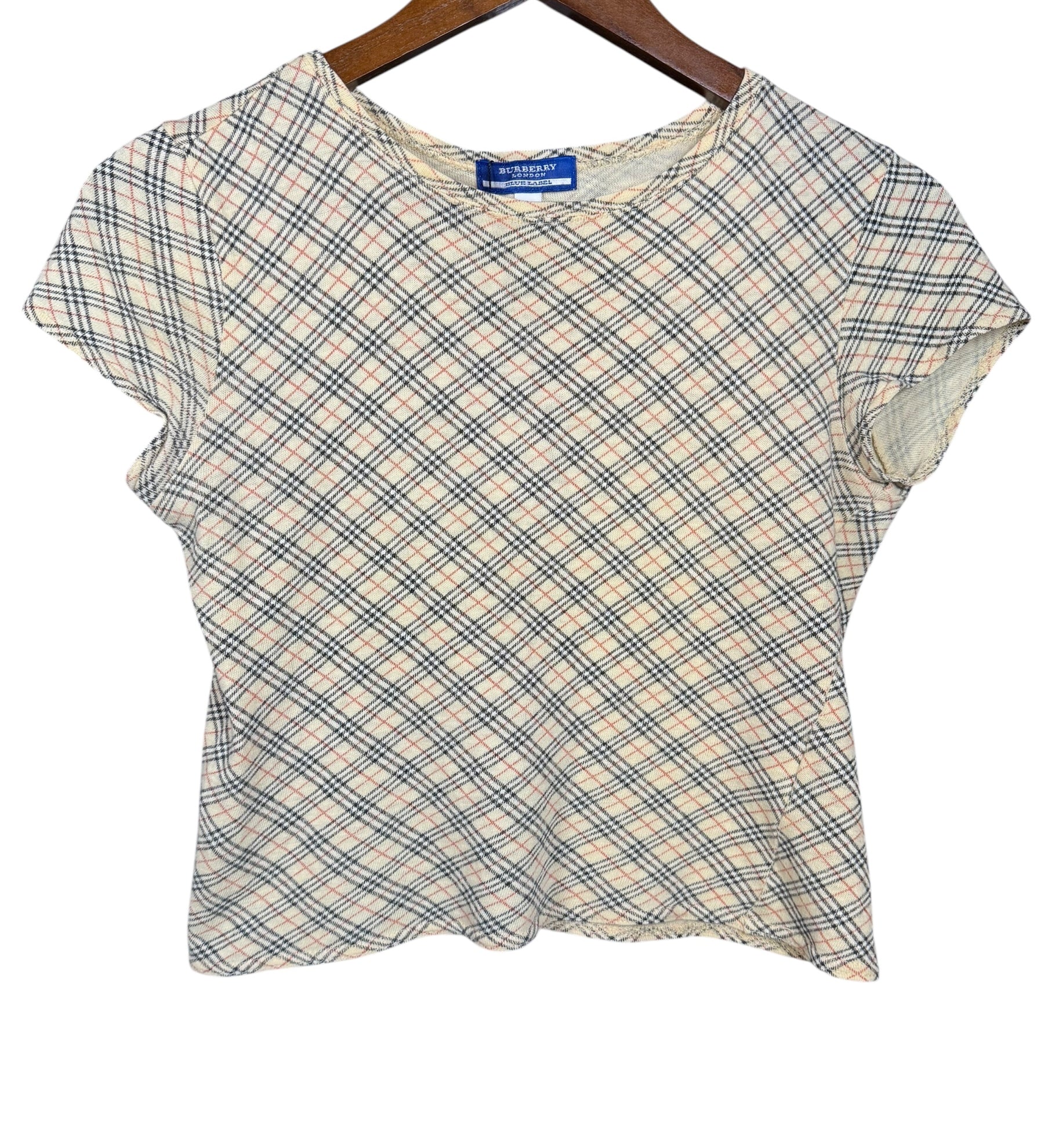 Burberry Check Short Sleeve Baby Tee