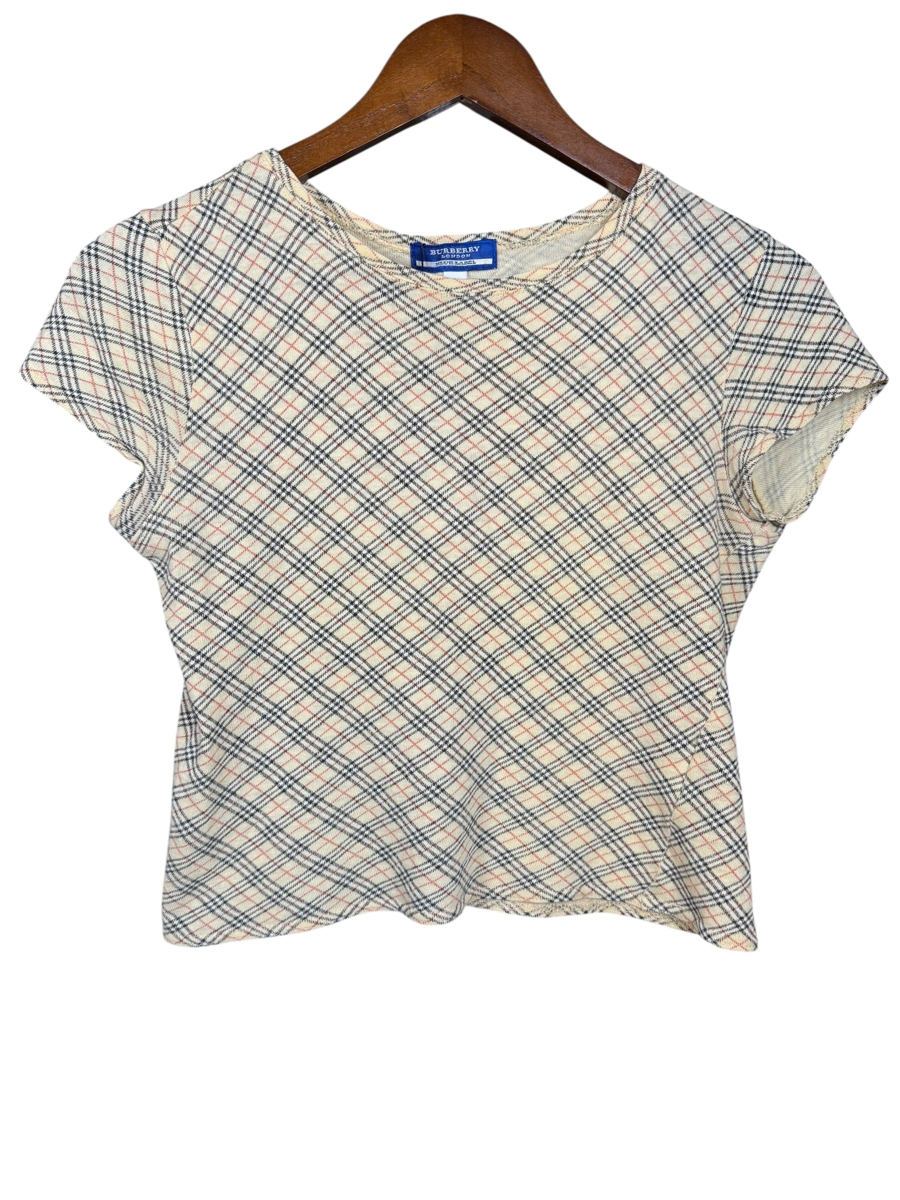 Burberry Check Short Sleeve Baby Tee