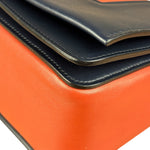 Celine Bicolor Leather Medium Frame Crossbody Bag
