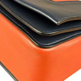 Celine Bicolor Leather Medium Frame Crossbody Bag