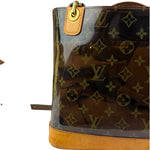 Louis Vuitton Black Vinyl/Leather Trim Cabas Ambre Tote PM
