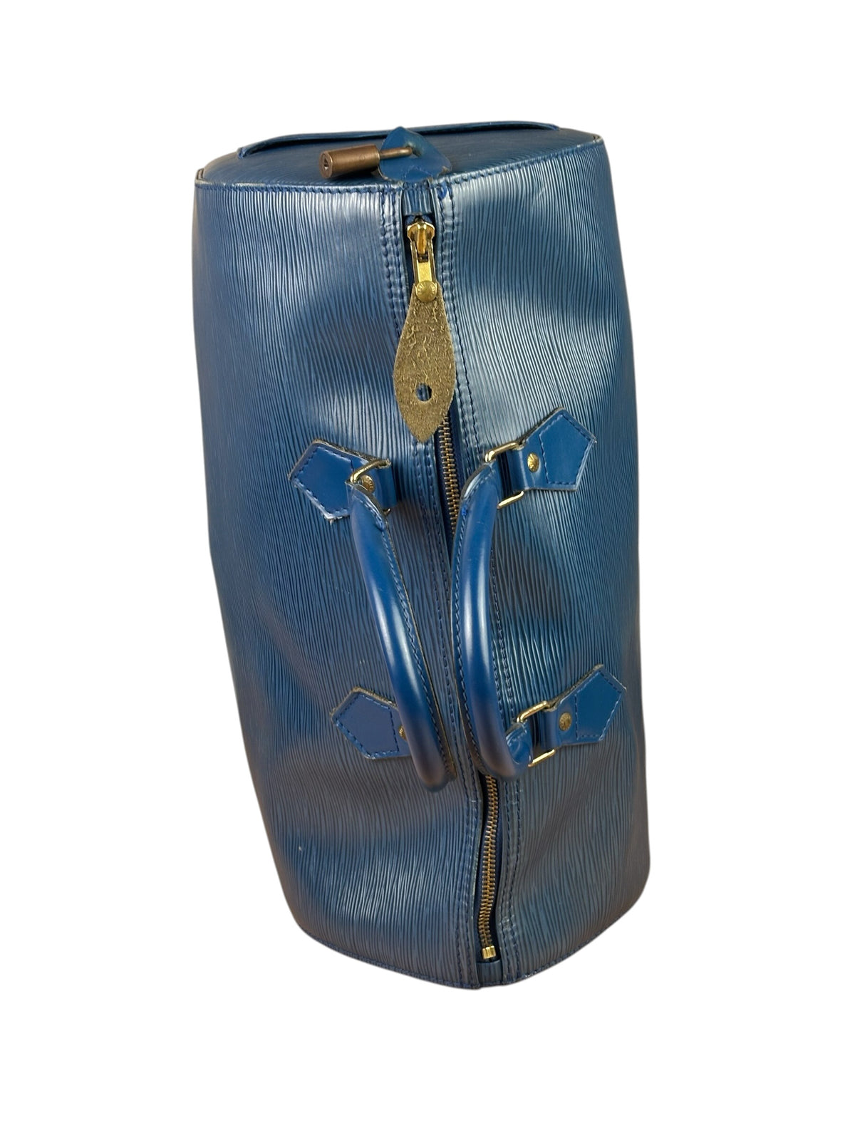 Louis Vuitton Blue Epi Speedy 40