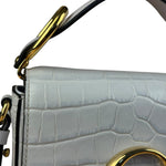 Chloé Mini Grey Croc Embossed C 2Way Bag