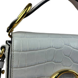 Chloé Mini Grey Croc Embossed C 2Way Bag