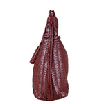 Polo Ralph Lauren Red Woven Leather Tote