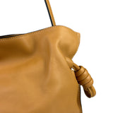Loewe Brown Leather Flamenco Shoulder Bag