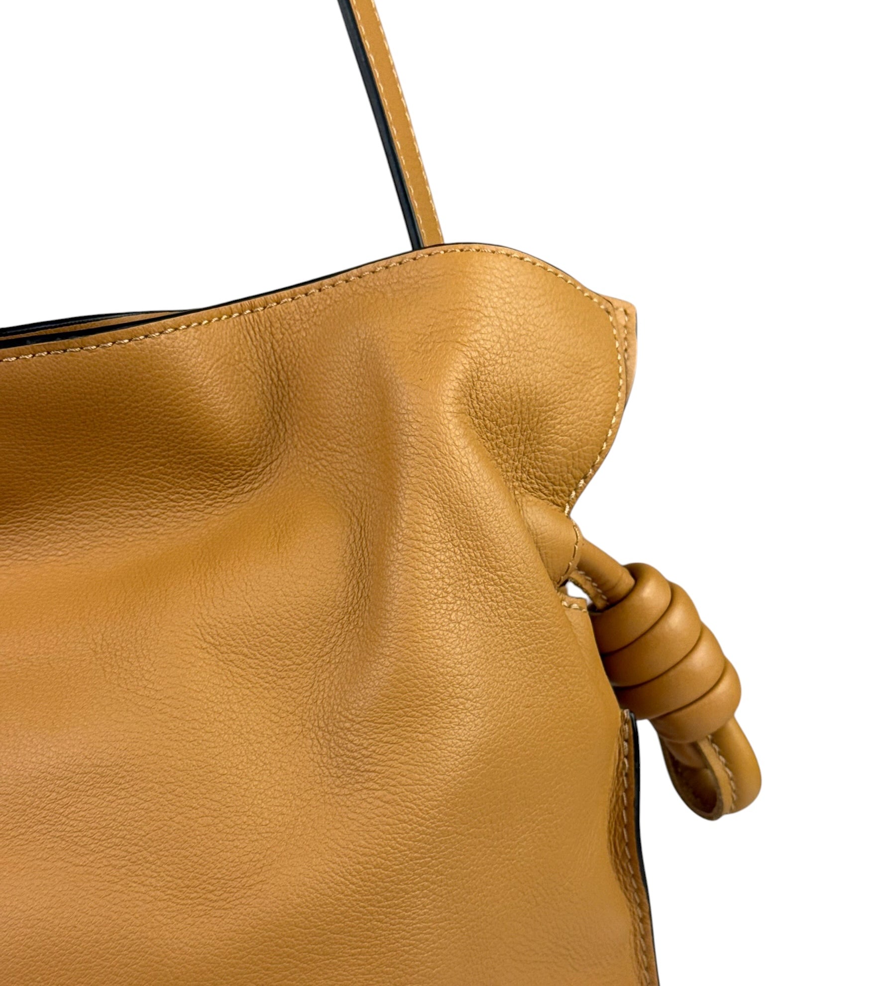 Loewe Brown Leather Flamenco Shoulder Bag