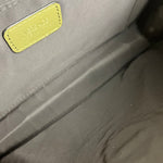 Versace Green Croc-Embossed Medusa Leather Clutch