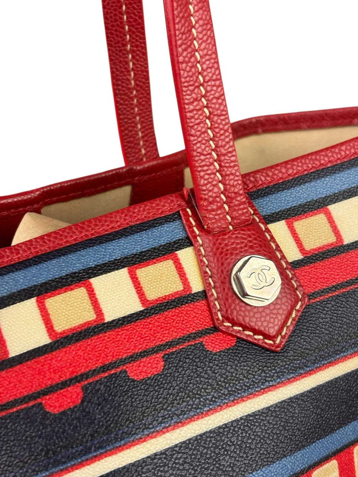 Chanel Colorblock Caviar Le Train Station Tote 2006