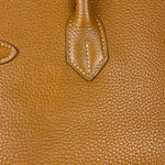 Hermes Birkin 35 Gold Brown Togo Leather Handbag 2001