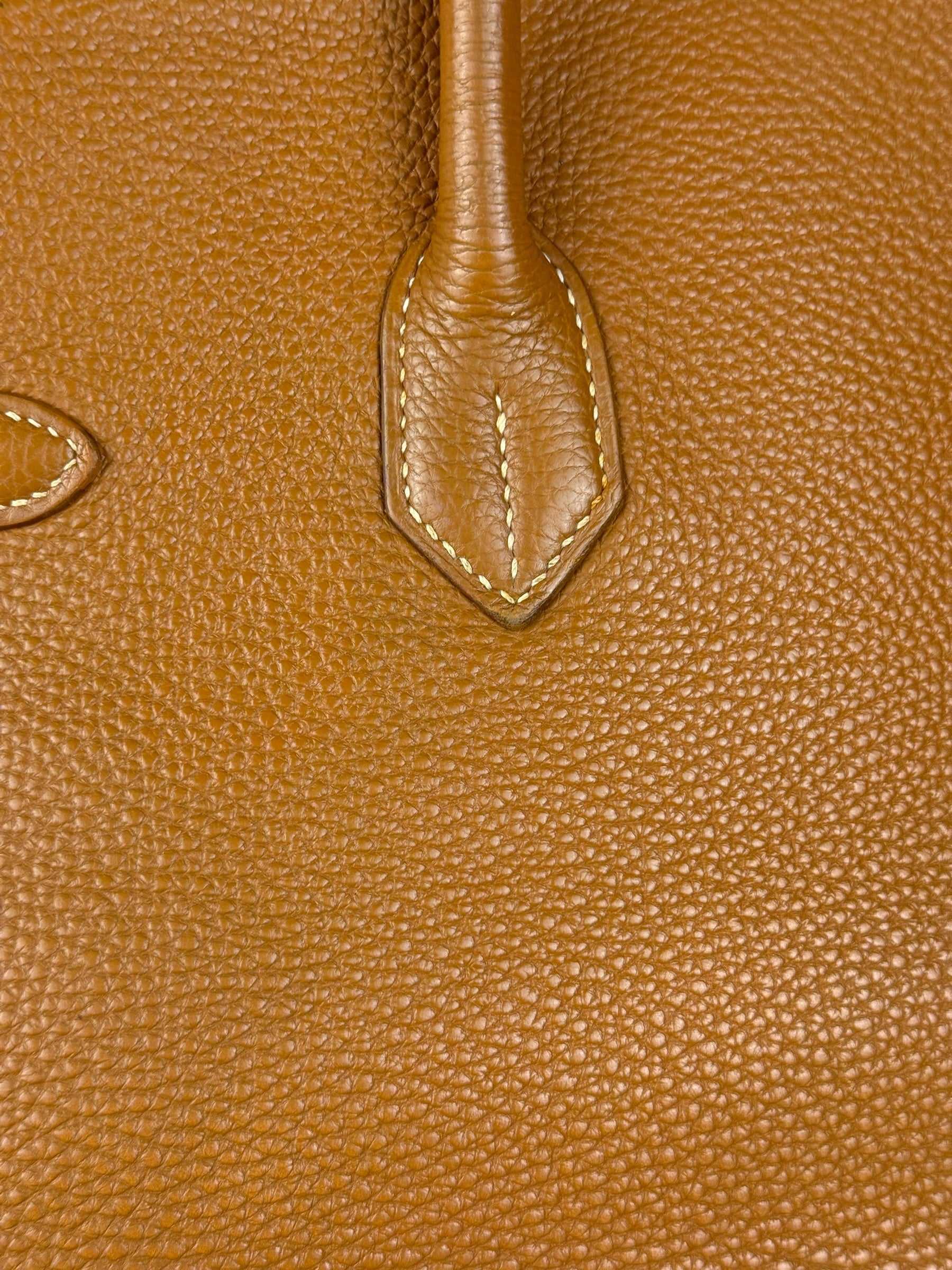 Hermes Birkin 35 Gold Brown Togo Leather Handbag 2001
