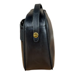 Salvatore Ferragamo Black Leather Vara Bow Crossbody Bag
