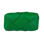 Bottega Veneta Small Green Intrecciato Cassette Camera Bag