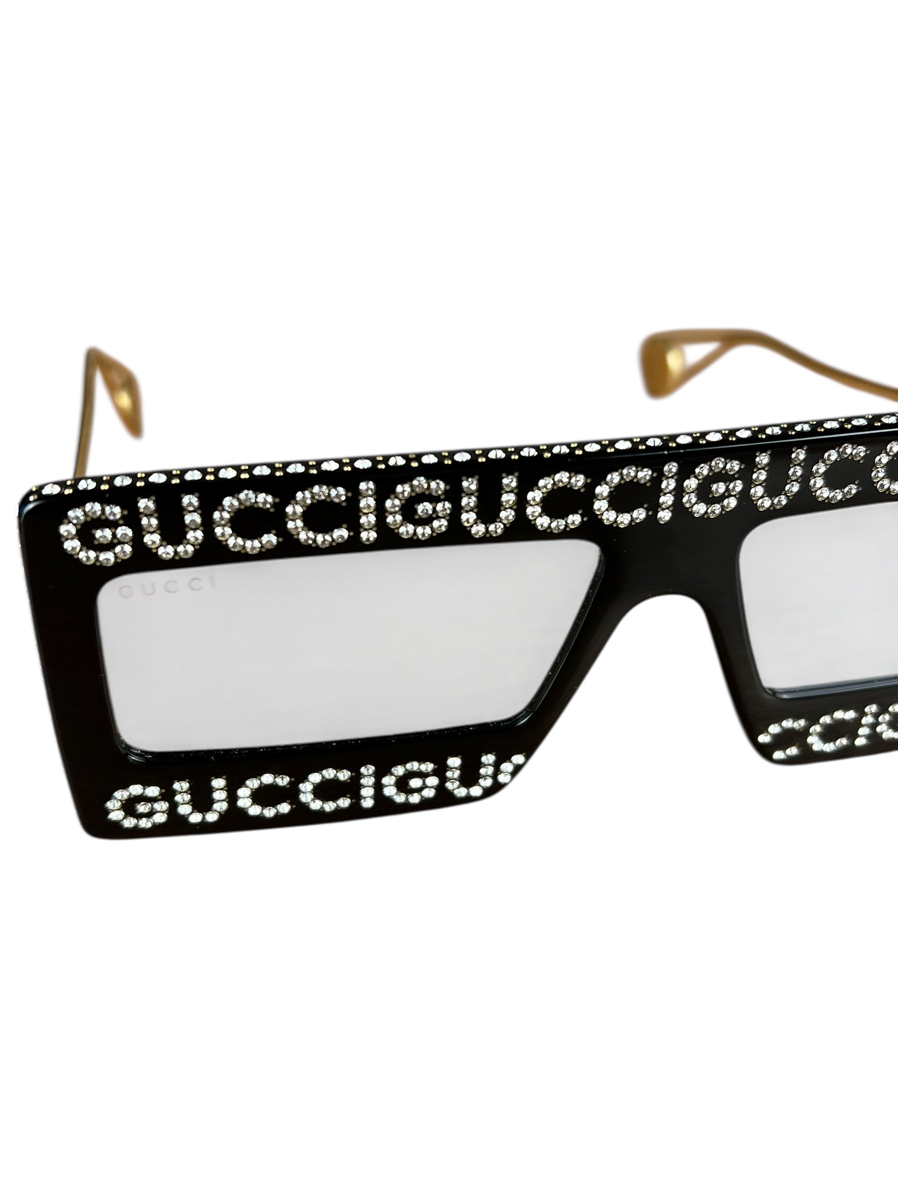 Gucci Rhinestone Square Sunglasses