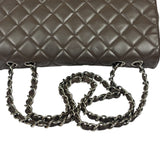 Chanel Chocolate Brown Caviar Quilted Flap Bag 2009
