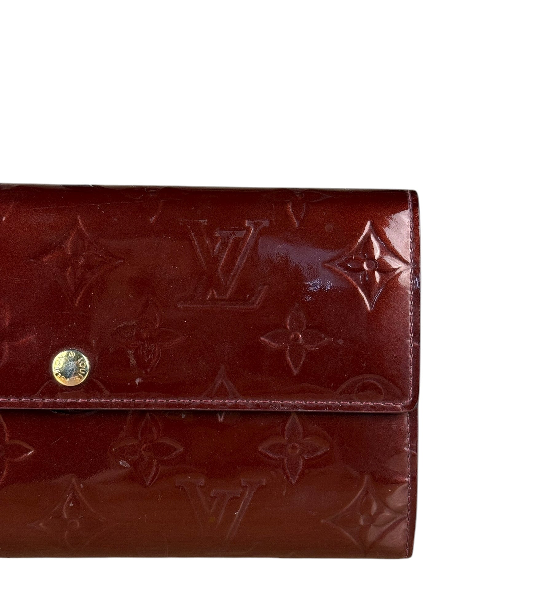 Louis Vuitton Monogram Vernis Long Wallet Amarante