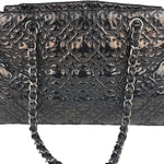 Chanel Black Leather Rock In Moscow Patent Chain Tote Bag 2008