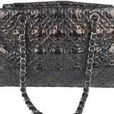 Chanel Black Leather Rock In Moscow Patent Chain Tote Bag 2008
