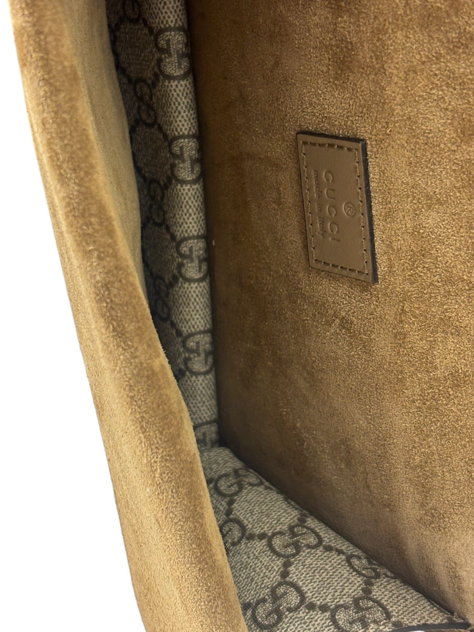 Gucci Beige Leather GG Dionysus Shoulder Bag