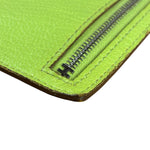 Hermes Lime Zippy Pouch