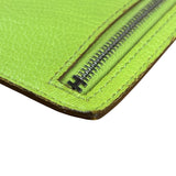 Hermes Lime Zippy Pouch