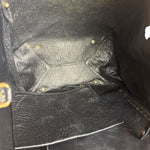 Burberry Black Pebbled Leather Shoulder Bag