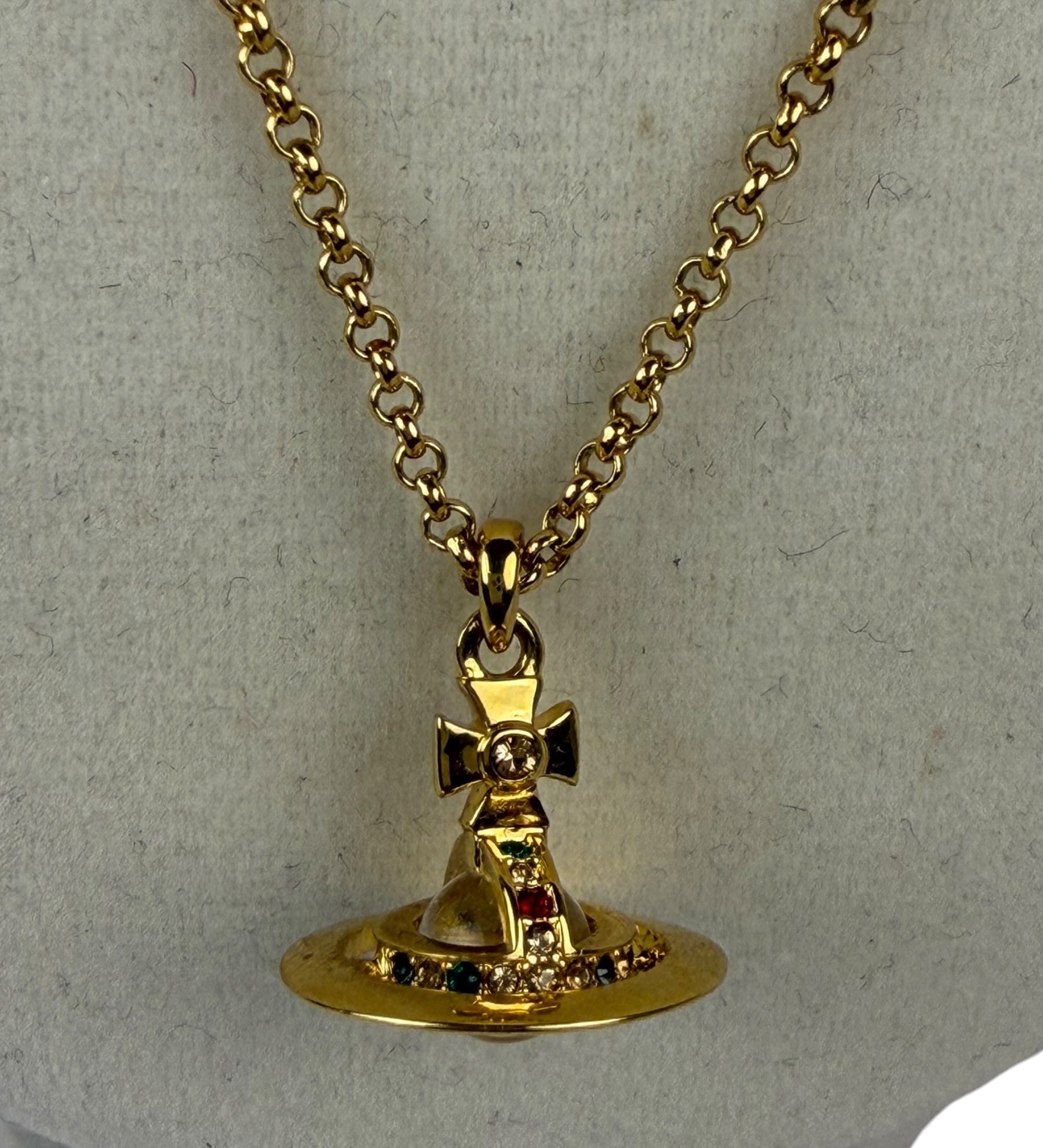 Vivienne Westwood Gold-Toned Mini Sovereign Orb Pendant Necklace